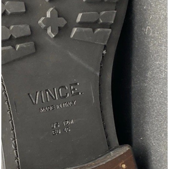 VINCE Chukka Boots Leather Black Made‎ In Italy Size 12 main image 14